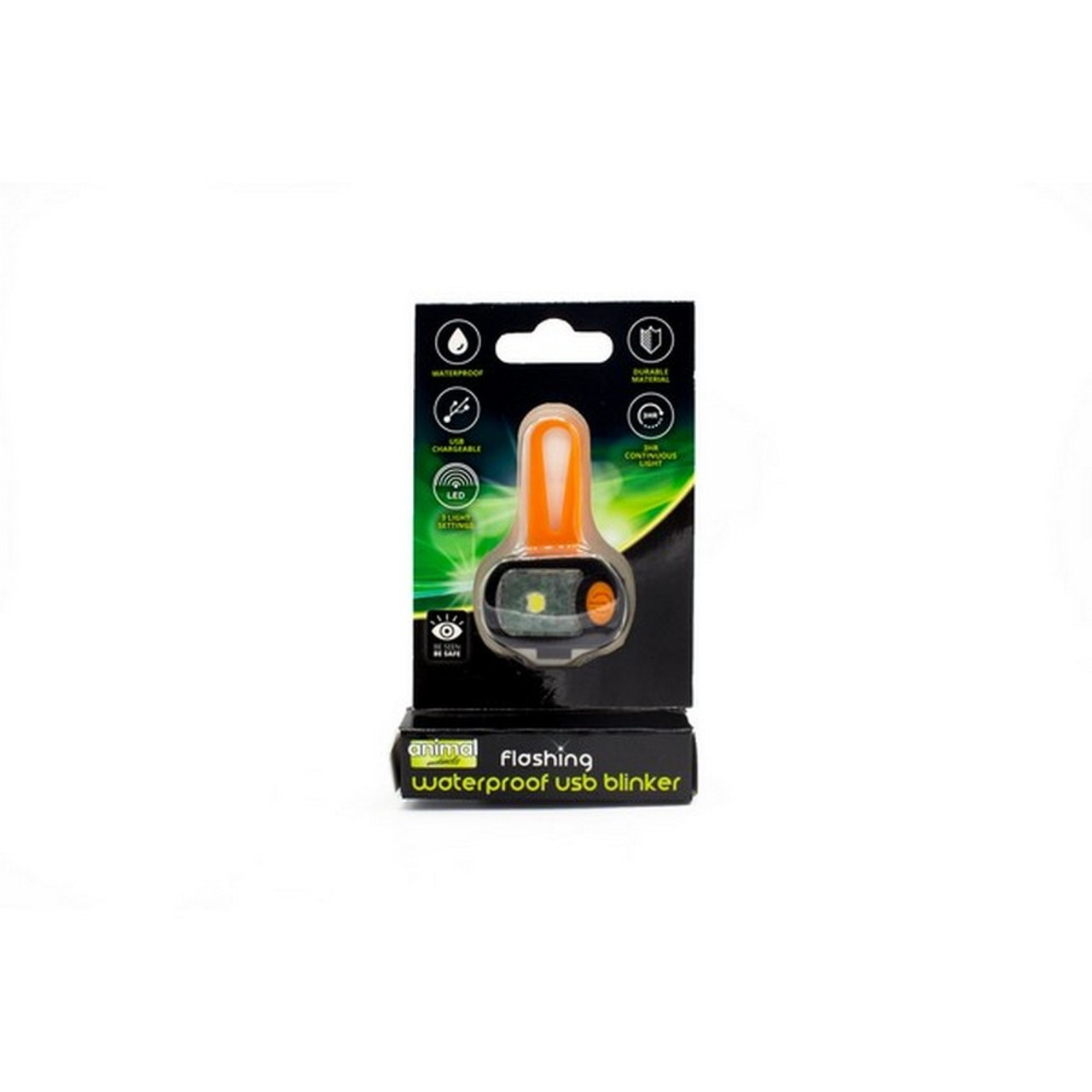 Animal Instinct Flashing Safety Waterproof Rectangle Blinker