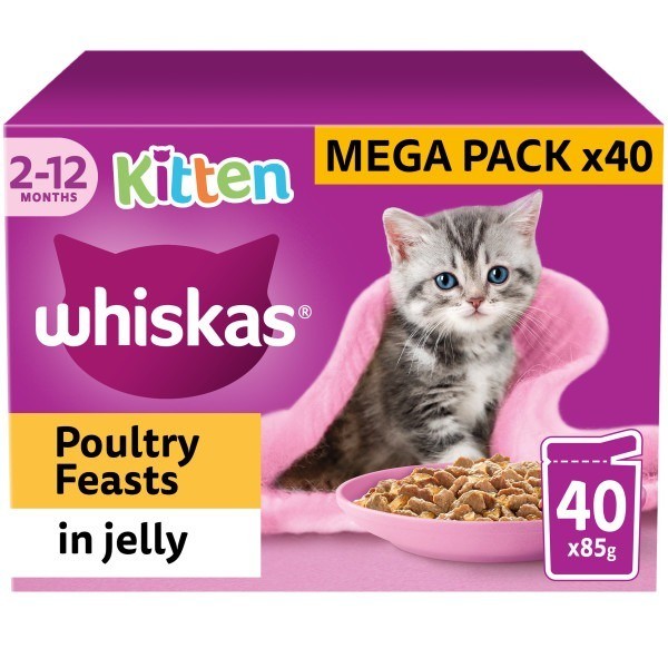 Whiskas Kitten Poultry 40pk