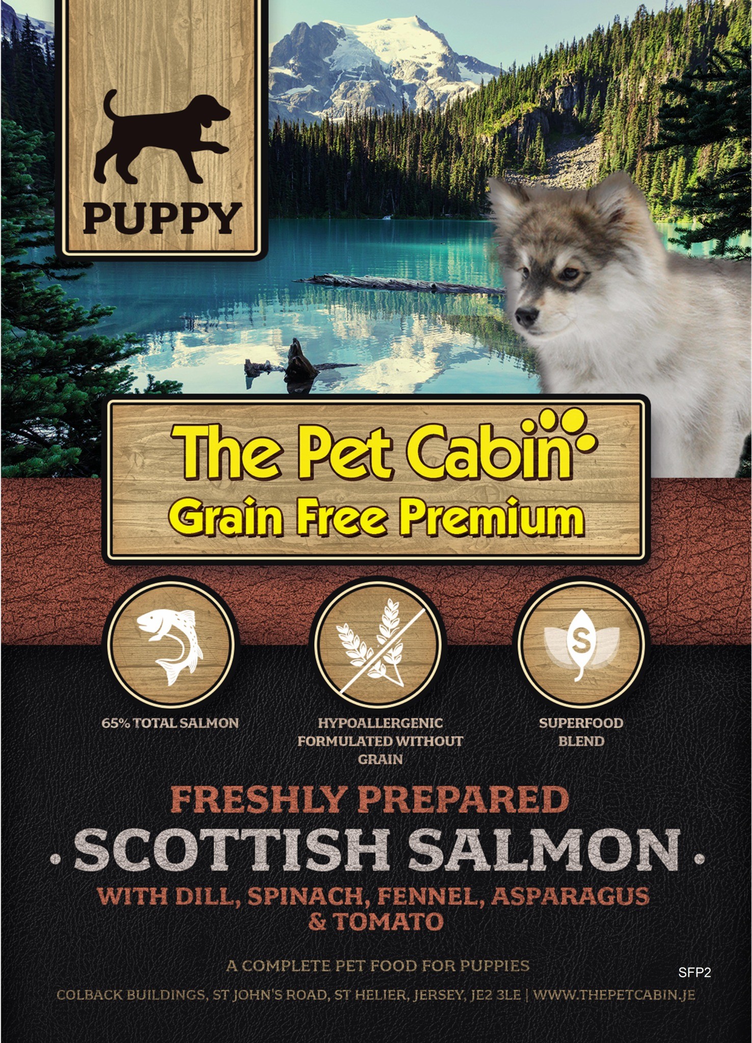 The Pet Cabin Grain Free Premium Puppy Salmon