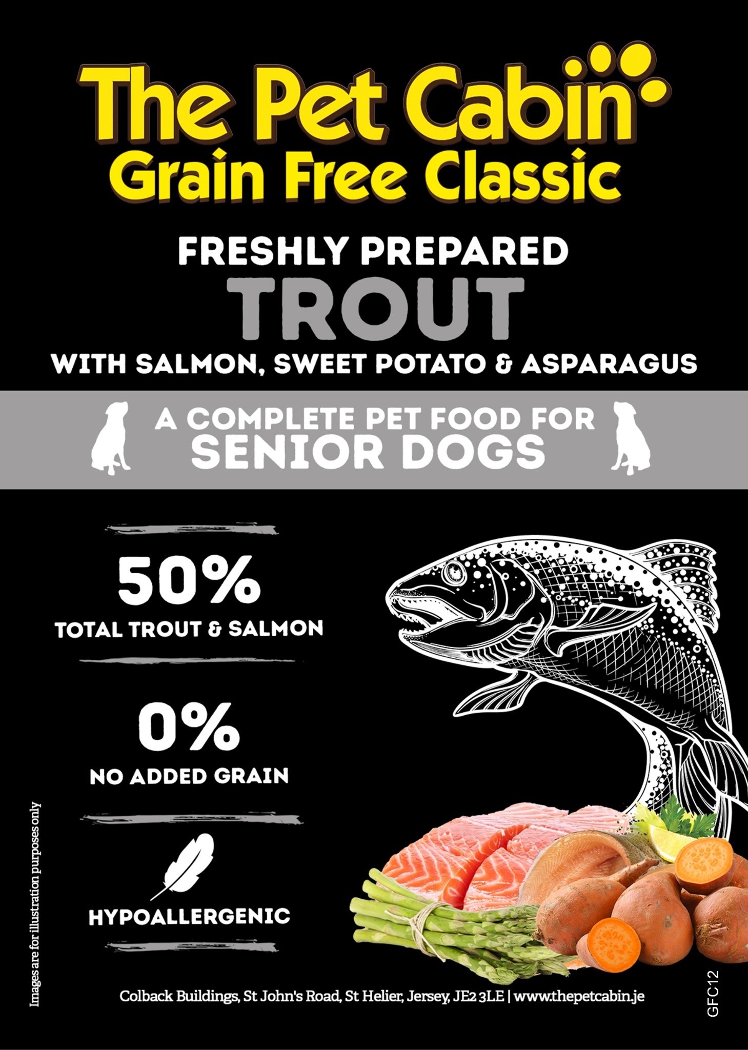 The Pet Cabin Grain Free Classic Senior Trout