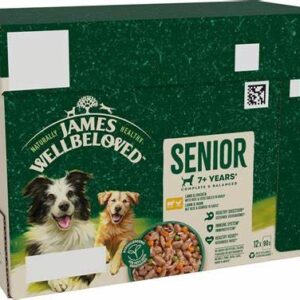 James Wellbeloved Senior Lamb & Chicken Pouches 12 x 90g