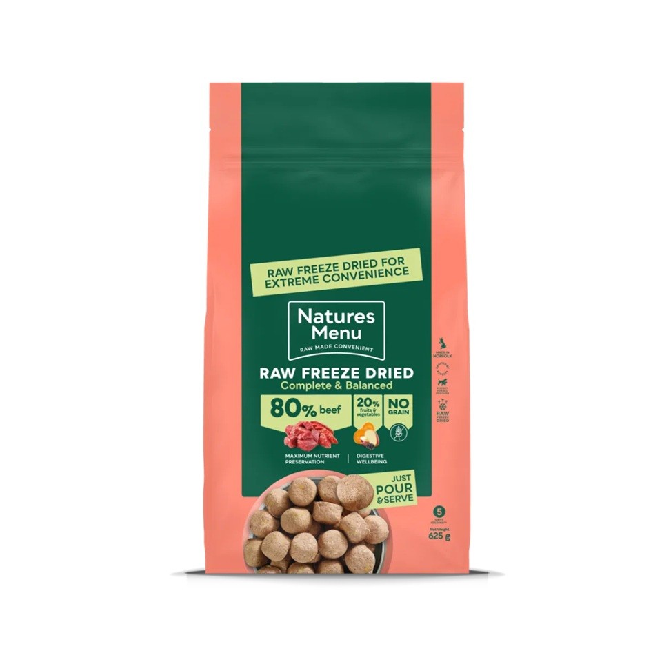 Natures Menu Freeze Dried 250g Beef
