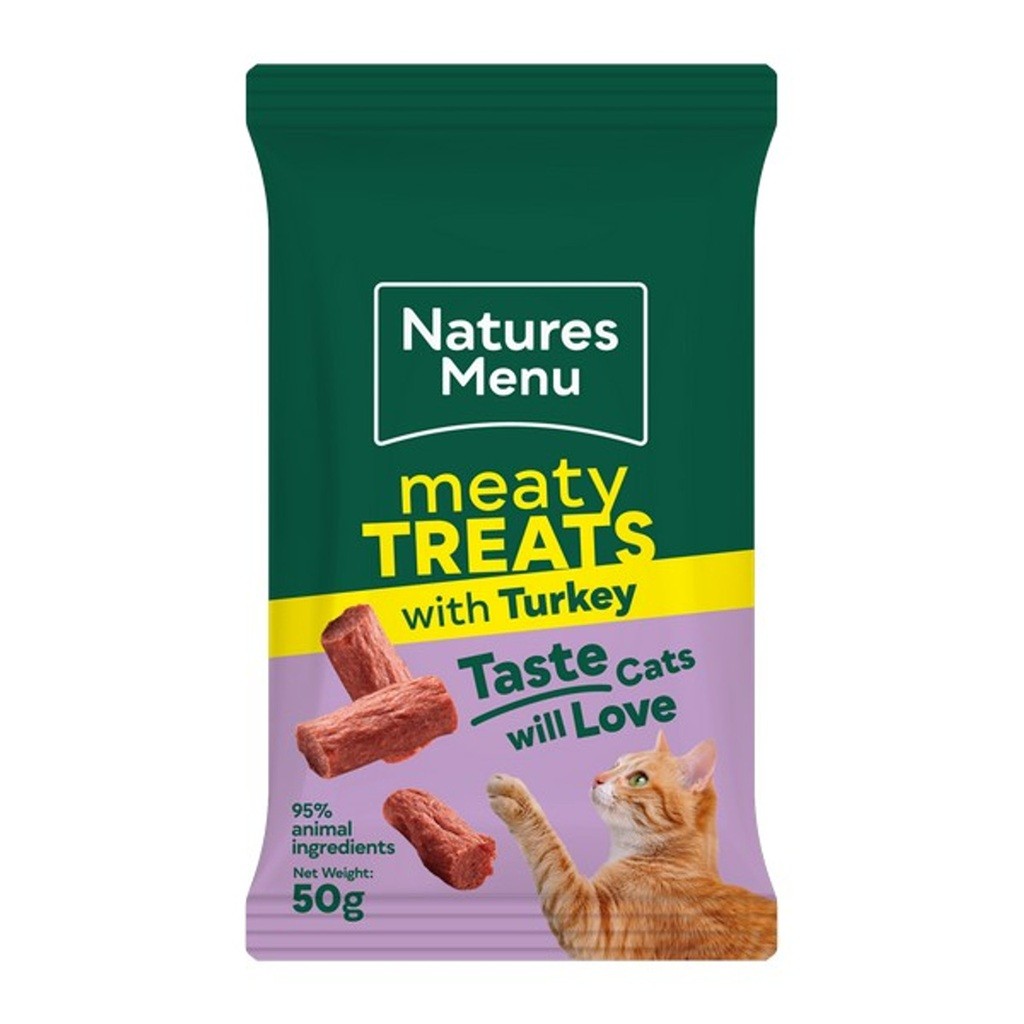 Natures Menu Meaty Turkey Cat Treats 50g