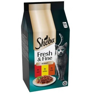 Sheba Fresh & Fine Beef/Chicken/Lamb In Gravy