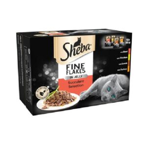 Sheba Fine Flakes Succulent Collection in Jelly 12X85g