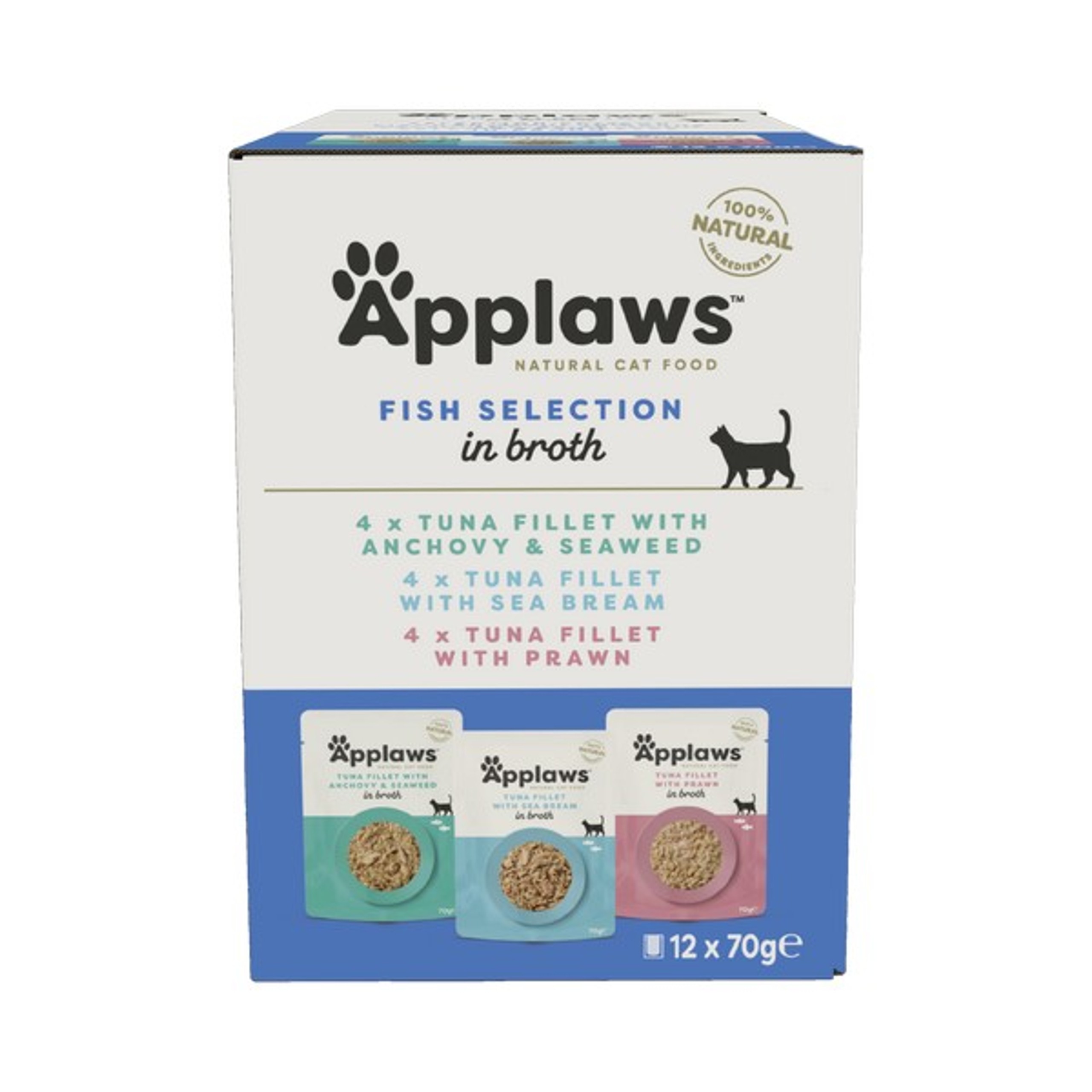 Applaws Cat Pouch Multi Pack Fish 70g