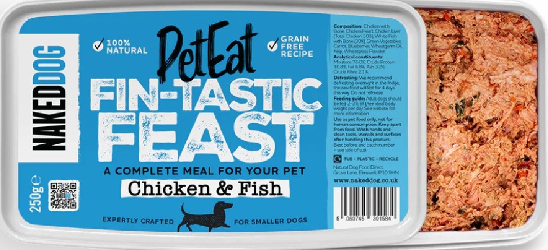 Naked Dog PetEat Chicken & Fish 250g
