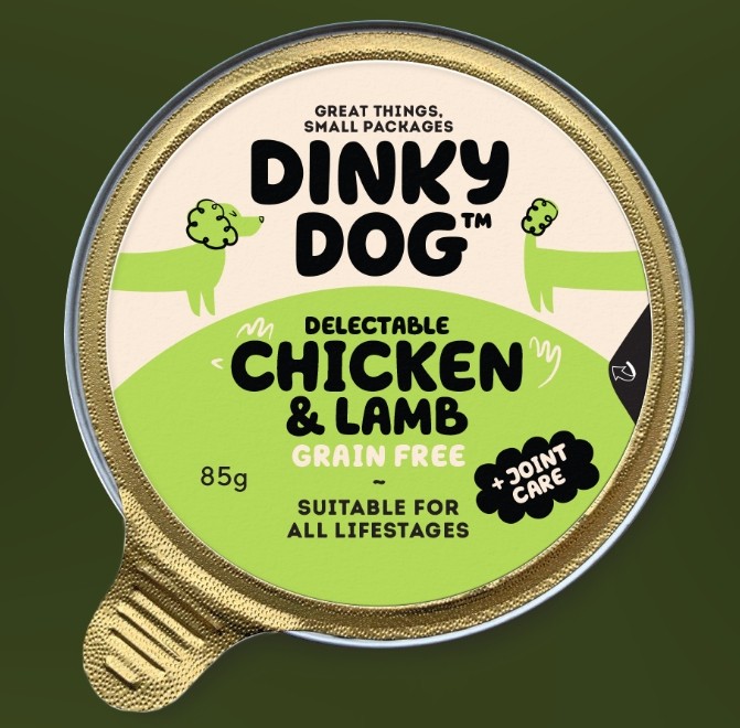 Dinky Dog Chicken & Lamb 85G