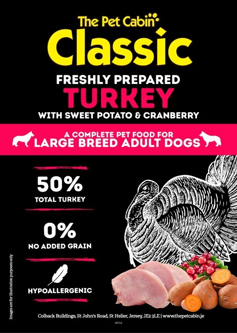 The Pet Cabin - Adult Grain Free Classic Large Breed Turkey 12kg