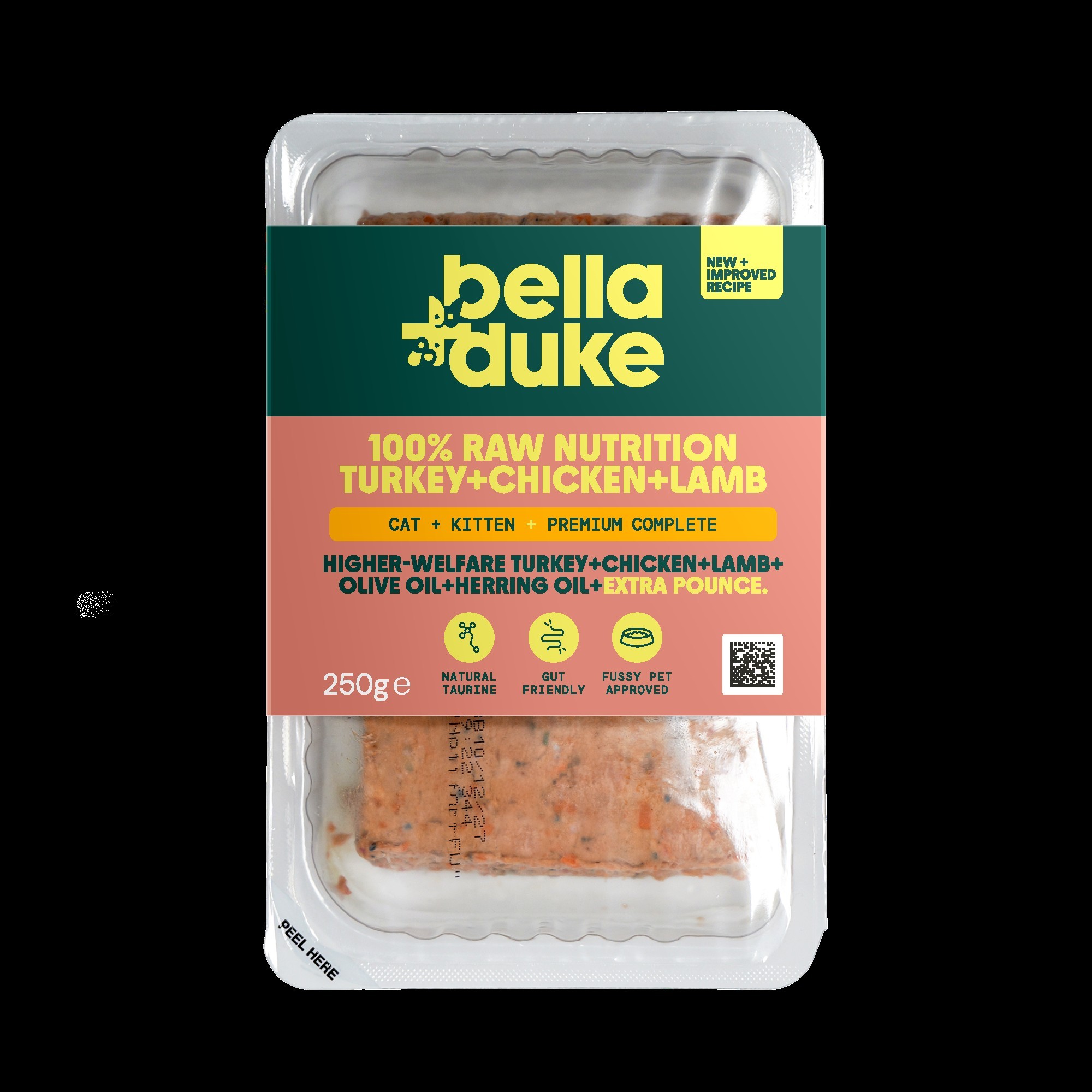 Bella & Duke Kitten/Cat Turkey, Chicken & Lamb 250g
