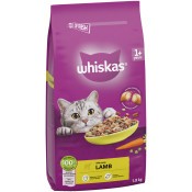 Whiskas Dry 1+ Adult Cat Food Lamb 1.9Kg